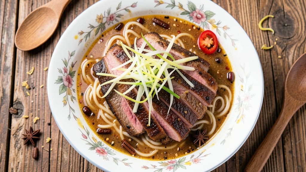 Beef Rice Noodle Soup Recipe: Fragrant Five-Spice Broth With Silky Beef and Rice Noodles