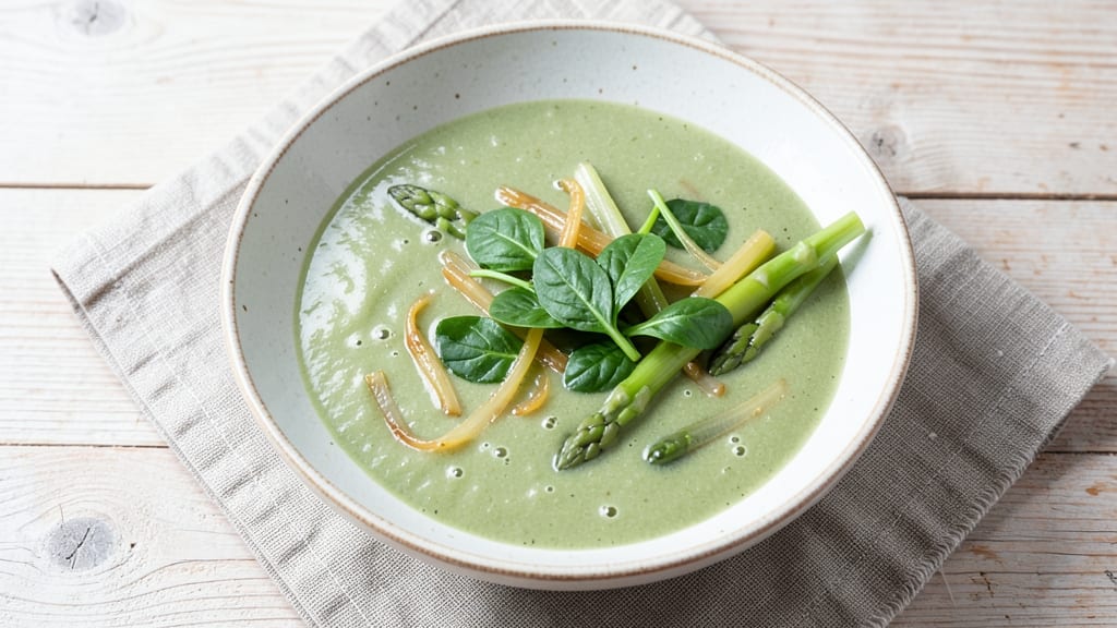 Amelie's Spinach Asparagus Leek Soup Recipe: Herb-Infused Freshness in One Pot