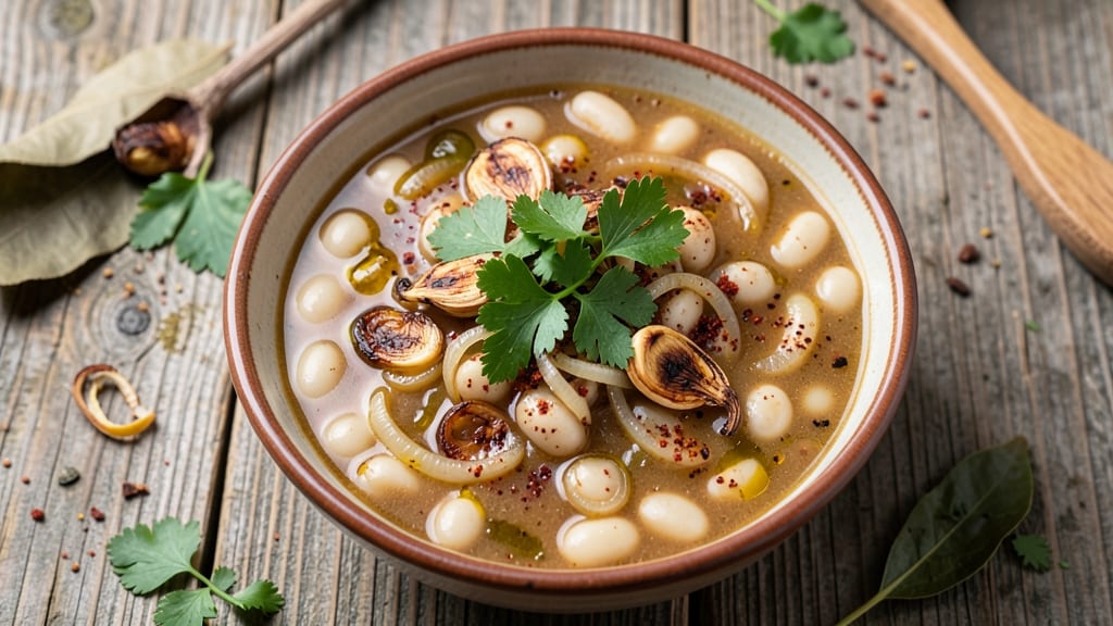 Basque Bean Soup Recipe: Smoky Paprika and Garlic-Roasted Depth