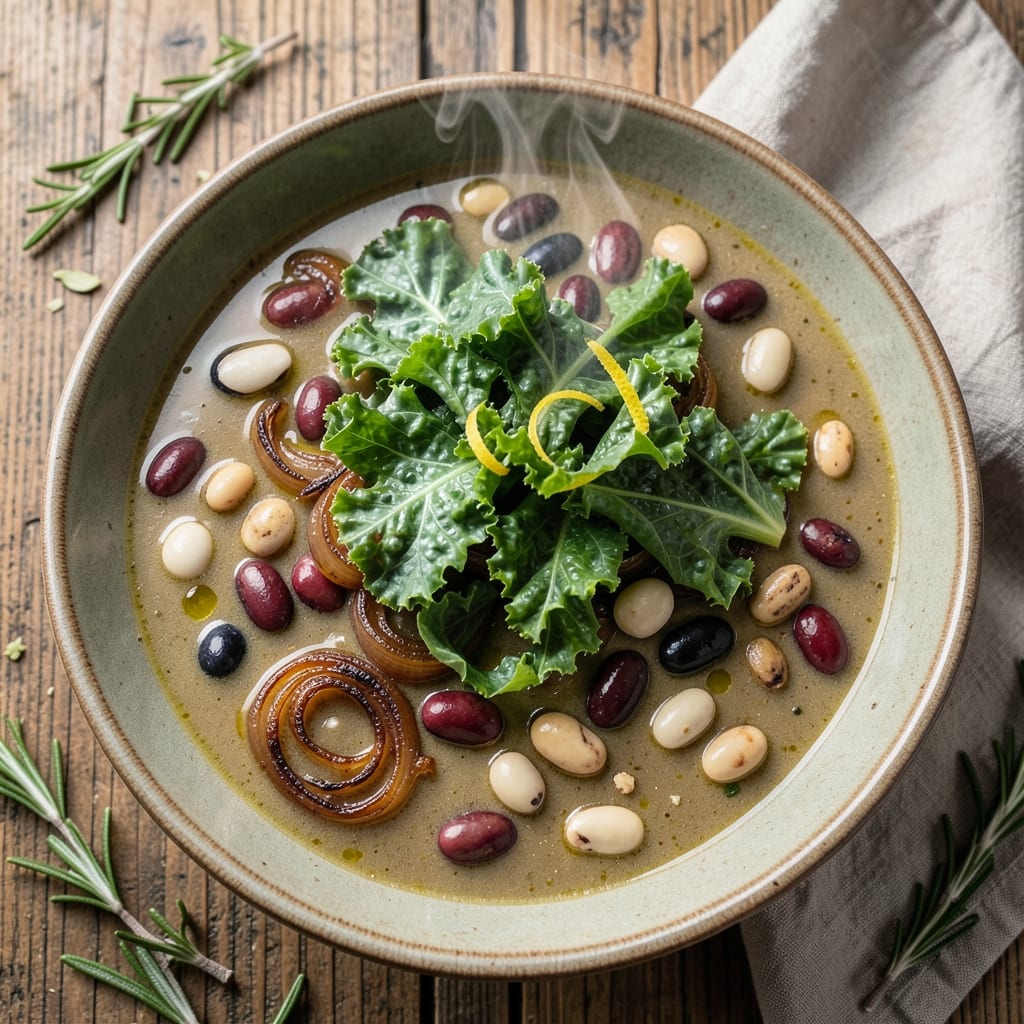 15 Bean Soup Recipe with Kale: Hearty Winter Stew with Earthy Greens