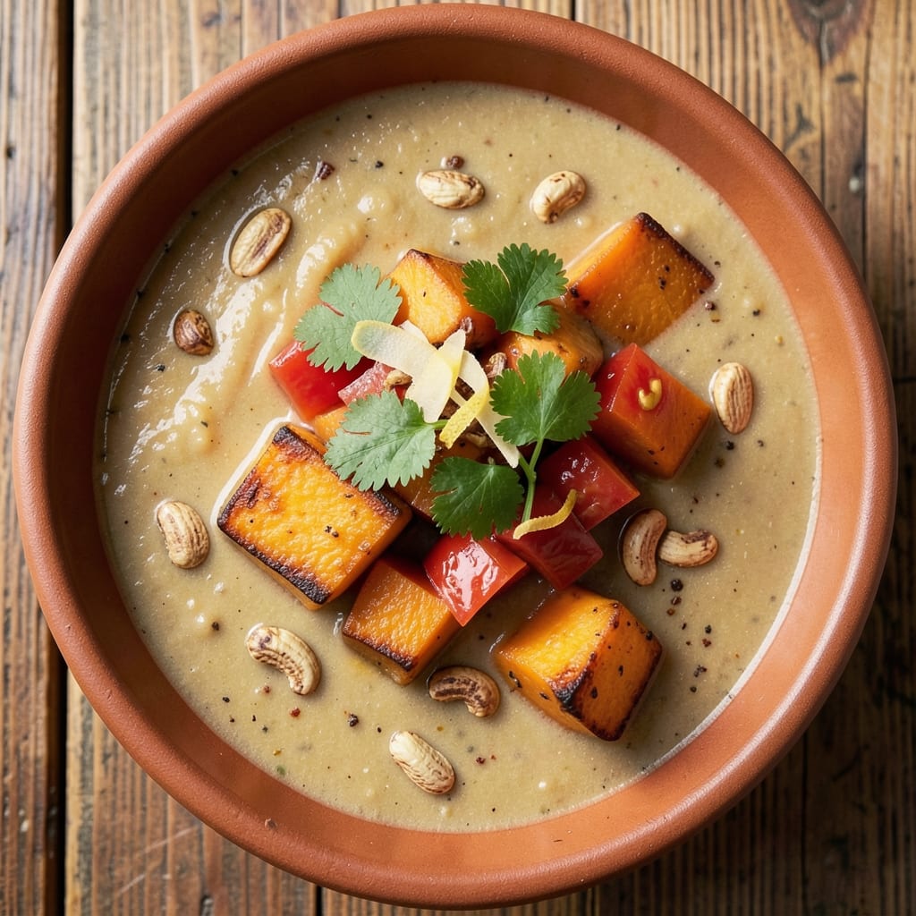 African Peanut Sweet Potato Soup Recipe: Earthy Nutty Depth With Velvety Texture