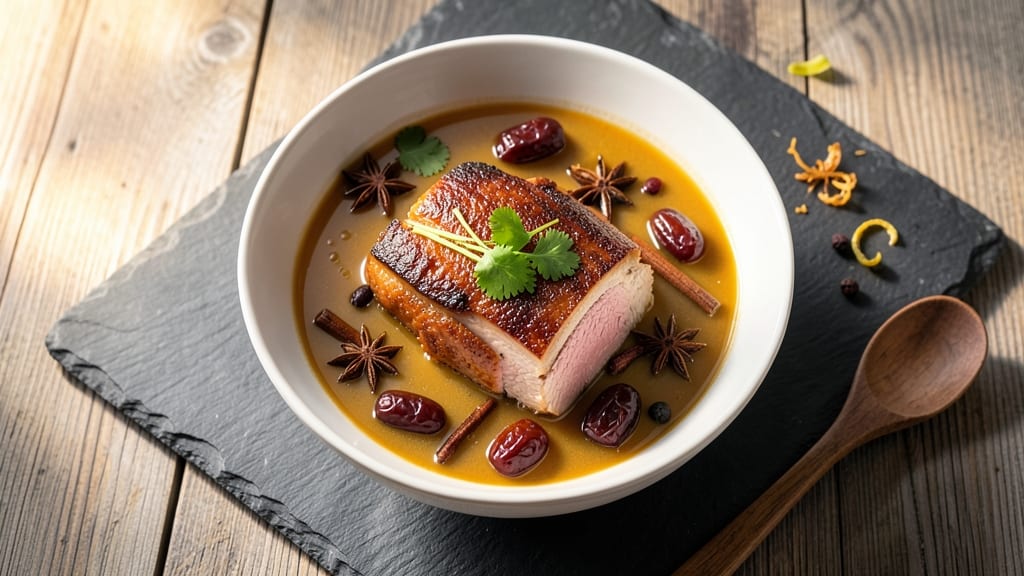 Asian Duck Soup Recipe: Fragrant Five-Spice Broth With Silky Noodles