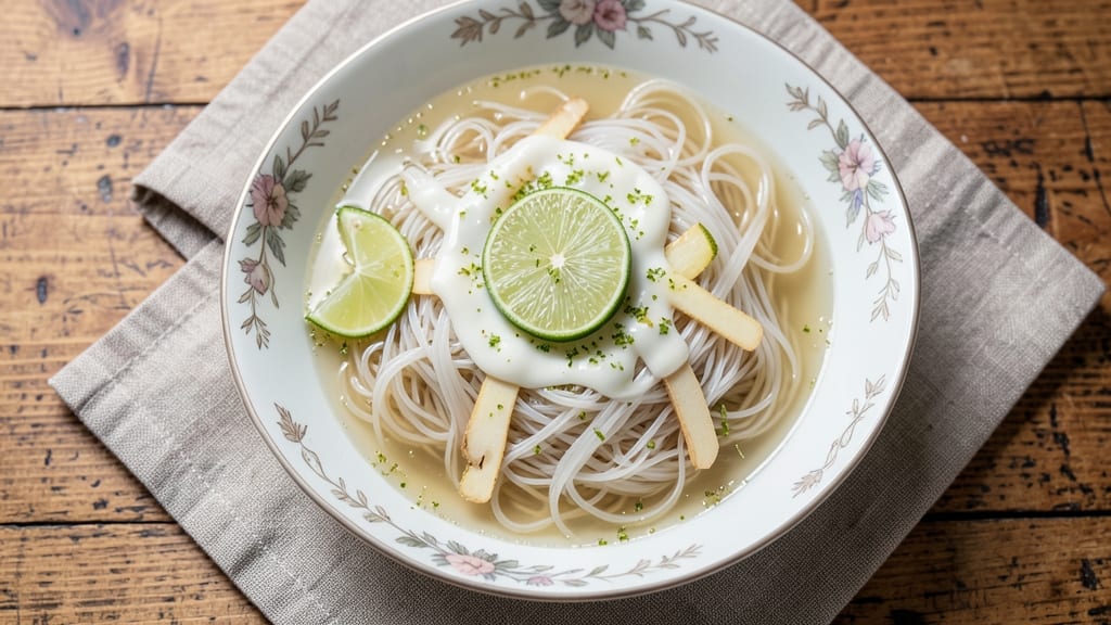 Bean Thread Noodles Soup Recipe: Silky Ribbons in Fragrant Ginger-Lime Broth